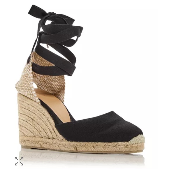 Castañer Black Espadrille Heels - Made in Spain - Picture 1 of 11
